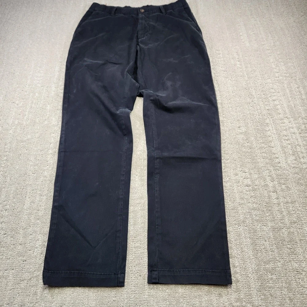 Bearbottom Chino Pants Men Medium 30x30 Cotton Blend Elastic Waist Black SlimFit